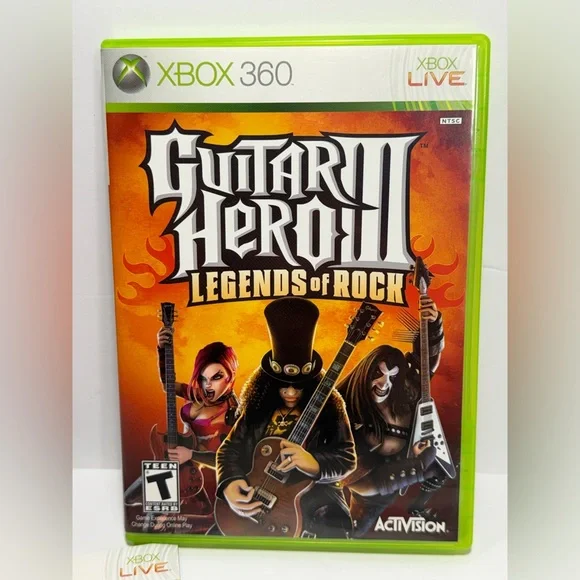 Guitar Hero III: Legends of Rock Xbox 360 CIB Excellent Game Complete Manual - Picture 7 of 12